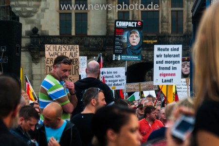 Lutz Bachmann auf der Pegida Demonstration