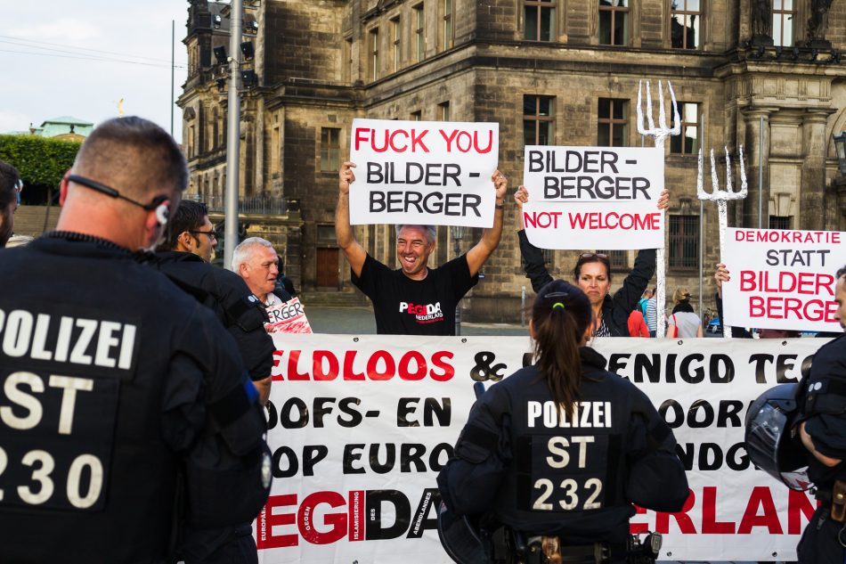Ed der Holländer und Tatjana Festerling wollten zum Hotel und gegen die Bilderberg-Konferenz Demonstrieren