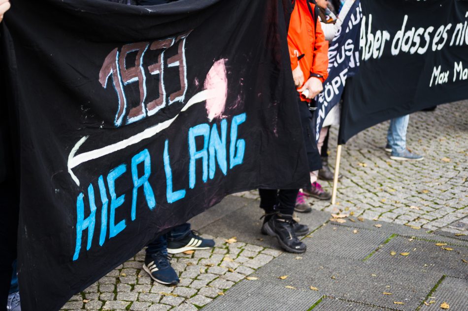 Nope Demonstration vom 31. Oktober in Dresden