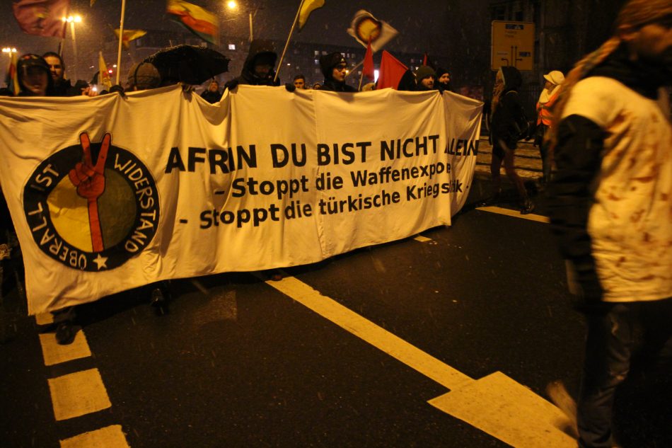 Demonstration gegen den Türkischen Angriff auf Afrin