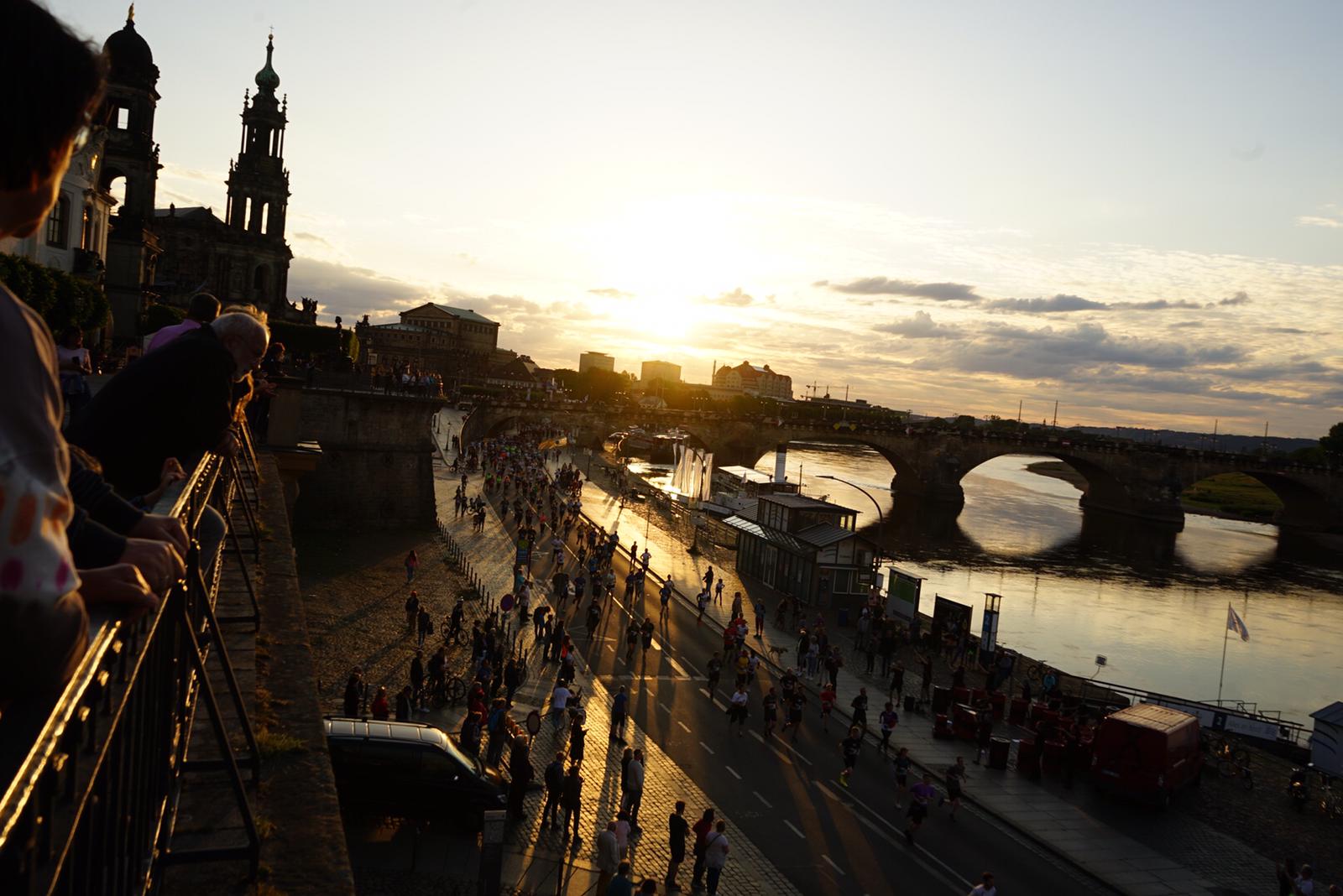 Der 5 KM lauf führte durch Dresden