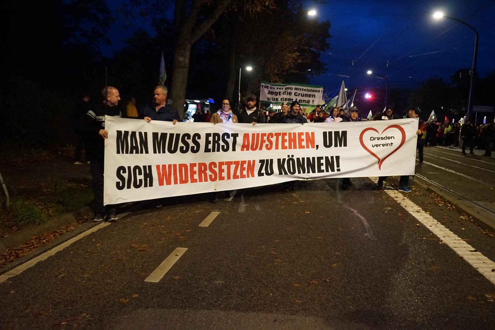 Querdenken Demonstration in Dresden