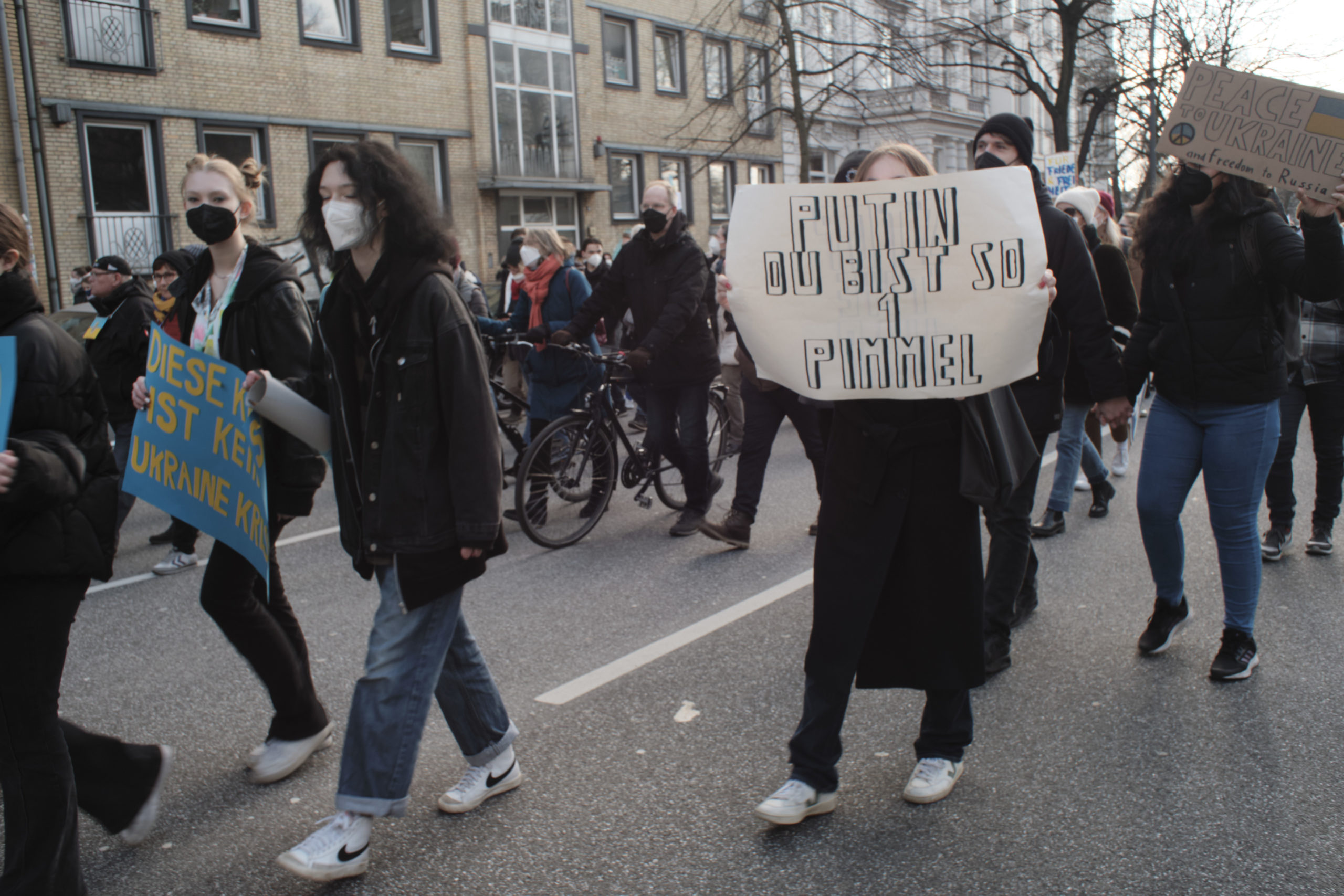 Hamburg : Demonstration gegen den Krieg