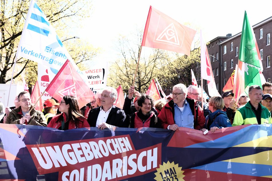 Die DGB Demonstration am 1. Mai in Hamburg