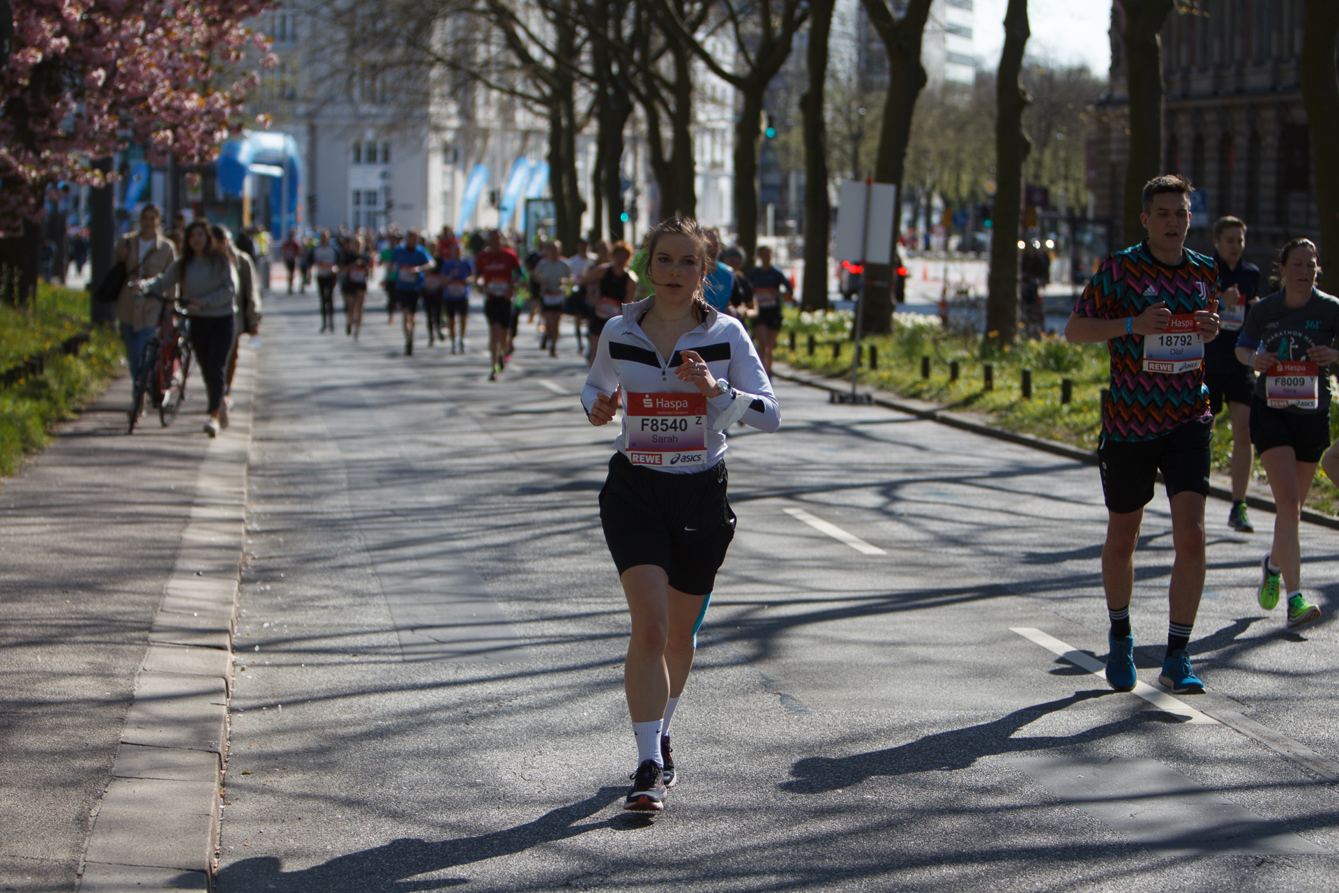 Läufer beim Haspa Marathon in Hamburg