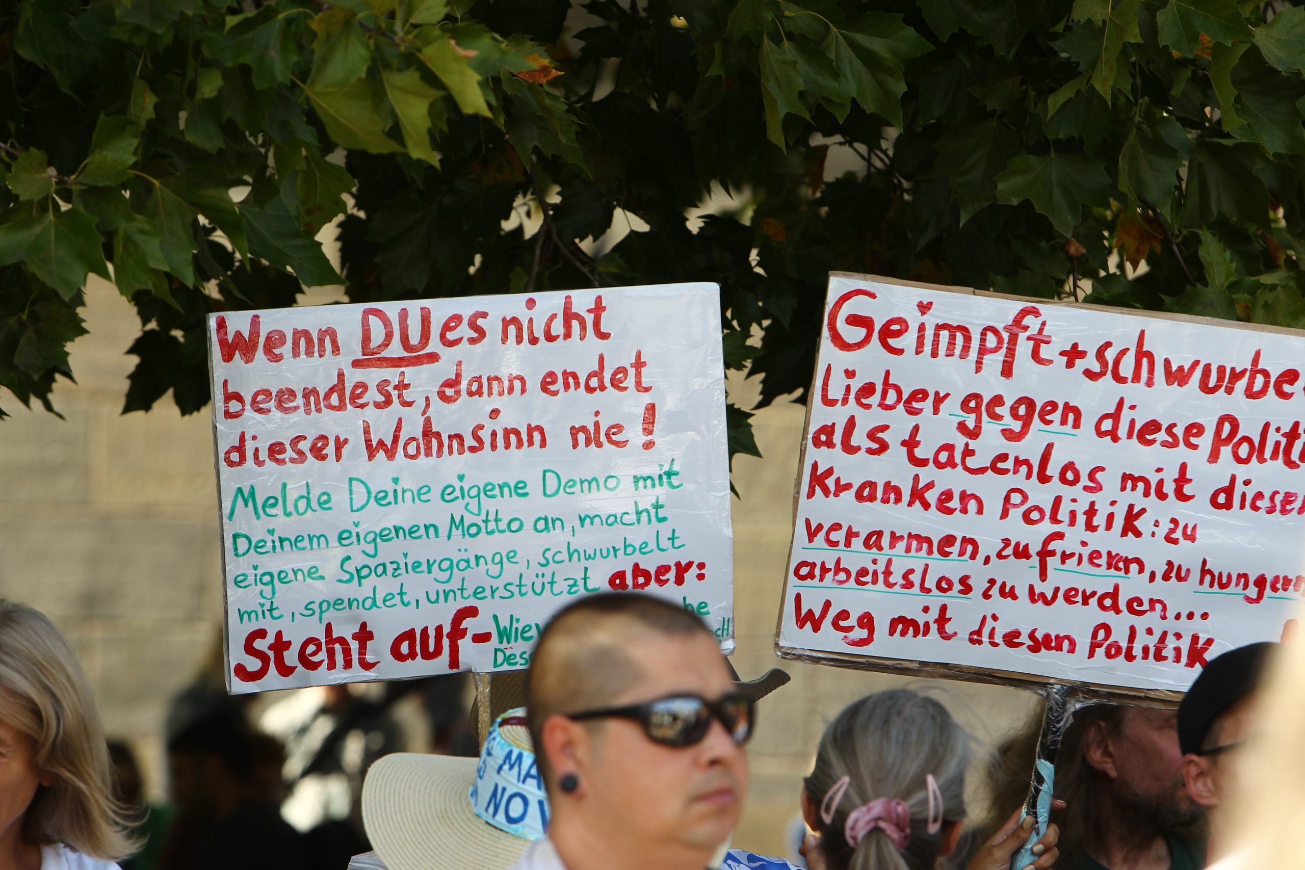 Querdenker, Schwurbler, Coronaleugner und Reichsbürger Demo in Hamburg