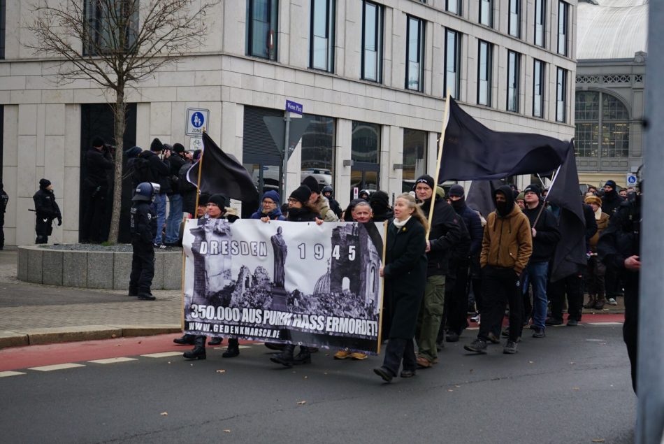 Nazi Demo im Februar in Dresden