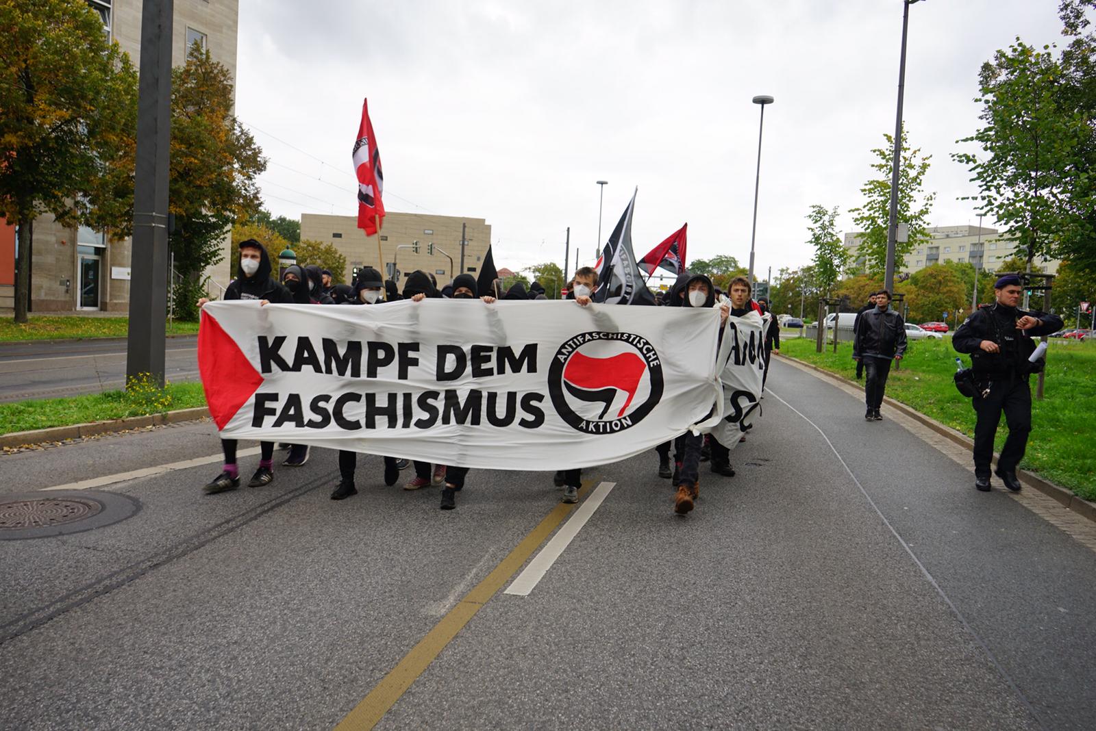 Demonstration gegen die AFD in Dresden