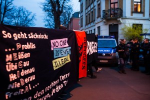 Demonstration in Laubergast  