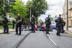 NPD Demo in Niederedlitz und Gegenprotest