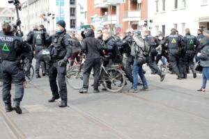 Untersagte Querdenken Demo in Kassel