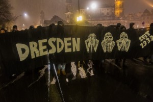 Transparent bei der Gepida Demonstration in Dresden  